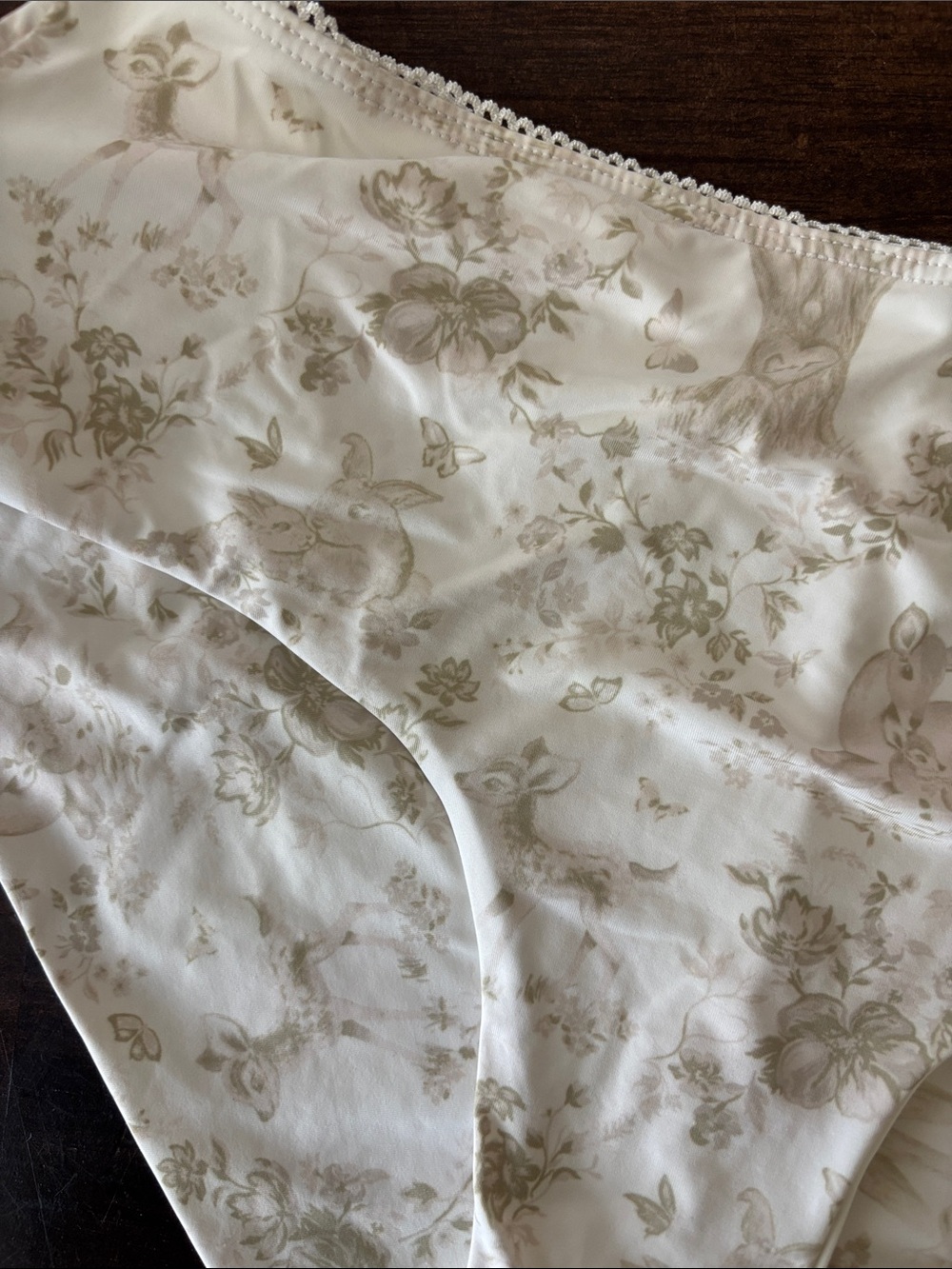 Frankie's Bikinis Cream Floral Bikini Bottoms - Picture 2 of 4